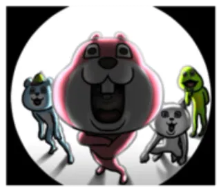 👁 Dibujos animados, Animales, Personajes, Pegatina whatsapp sticker