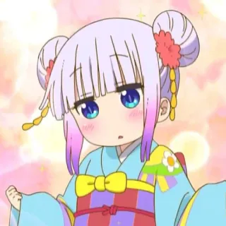 🤍 Kanna Kamui Miss Kobayashi's Dragon Maid Anime, Kanna, Kanna Kamui, Miss Kobayashi's Dragon Maid, Drago, Carino, Ragazza Anime telegram sticker