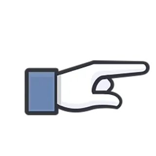 👉 Gesto de mão, Apontando, Direção, Emoji telegram sticker