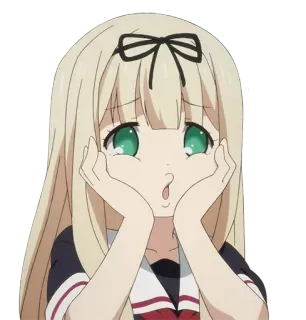😚 动漫, 女孩, 可爱, 漫画, 角色 telegram sticker