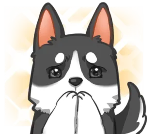 🙄 dog, puppy, sad, cute, animal, begging telegram sticker