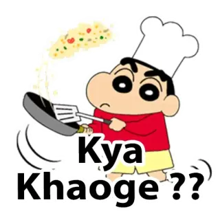 🧑‍🍳 Shin-chan Kya Khaoge ?? cocina, anime, comida, chef telegram sticker