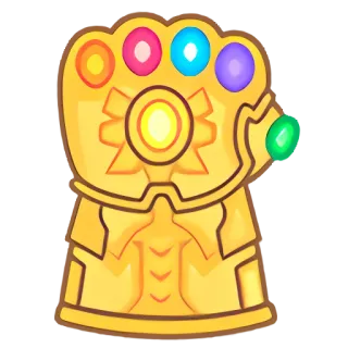 🦇 Gant de l'Infini, Marvel, Thanos, Pierres telegram sticker
