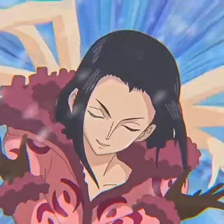 📚 Nico Robin One Piece anime, one piece, nico robin, manga, cartoon whatsapp sticker