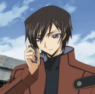 🥀 Lelouch Lamperouge Code Geass Anime, Cartone animato, Lelouch, Code Geass, Personaggio, Personaggio anime whatsapp sticker