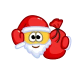👋 Santa Claus, Christmas, holiday, emoji, festive, gift, season whatsapp sticker