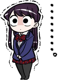 Komi-san wa, Komyushou desu :: @line_stickers telegram stickers
