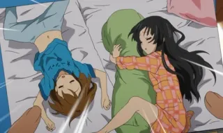 🌟 anime, sleeping, pajamas, bedroom, cartoon, kawaii, cute telegram sticker