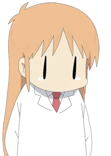 😐 Hakase Shinonome Nichijou Anime, Garota, Personagem, Hakase, Shinonome, Nichijou telegram sticker