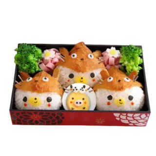 🍱 Бенто, Ланчбокс, Милый, Еда, Японский telegram sticker