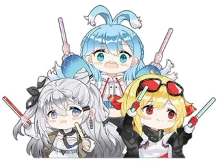 😊 Аниме, Стикер, Милый, Витубер, Кавай, Чиби whatsapp sticker