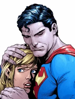 🦸‍♂ Superman superhero, comic, character, hug telegram sticker