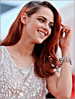 ✨ Kristen Stewart 크리스틴 스튜어트, 여배우, 인물 사진, 유명인, 여자, 빨간 머리 telegram sticker