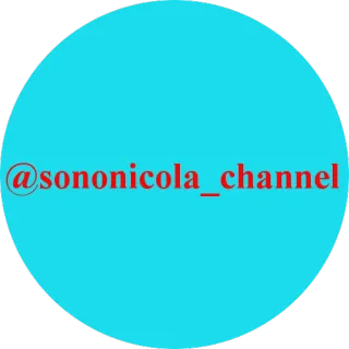 💿 @sononicola_channel social media, username, account, online whatsapp sticker