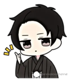 😁 anime, manga, kimono, traditional, japanese whatsapp sticker