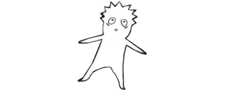 ✨ Cartoon, Figur, Weiß, Strichmännchen, Lustig telegram sticker