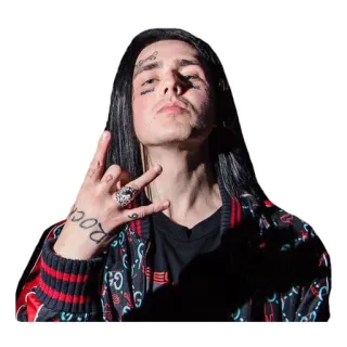 😎 Rock person, man, rock, style, fashion, posing, hand gesture whatsapp sticker