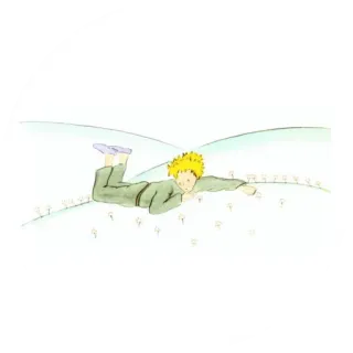 👑 The Little Prince El Principito, Antoine de Saint-Exupéry, Libro infantil, Literatura, Novela clásica telegram sticker