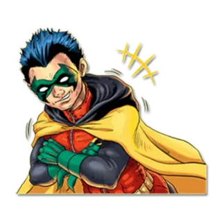 😉 Robin コミック, スーパーヒーロー, 相棒, DCコミックス telegram sticker