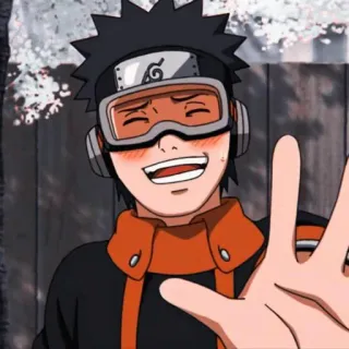 ✨ Obito Uchiha Naruto Anime, Manga, Ninja, Nụ cười, Thân thiện whatsapp sticker