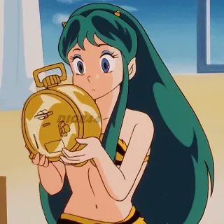 ⏰ Lum Urusei Yatsura Anime, Cô gái, Nhân vật, Hoạt hình telegram sticker