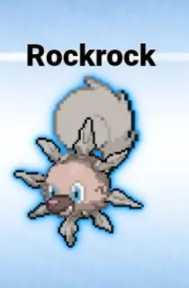 🆘 Rockrock pokemon, rock and roll, hewan, mirip anjing, kartun telegram sticker