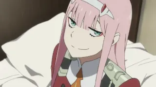 😏 Zero Two Darling in the Franxx Anime, Zero Two, Darling in the Franxx, arrogant, Charakter telegram sticker