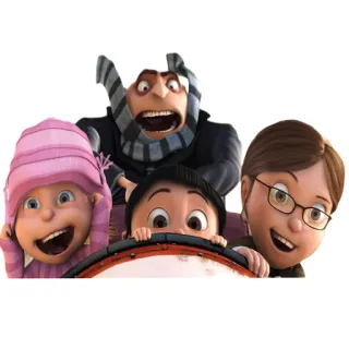 😜 Gru Despicable Me animé, famille, film, comédie, enfants, dessin animé telegram sticker