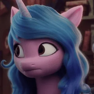 🤨 Izzy Moonbow My Little Pony: A New Generation My Little Pony, Izzy Moonbow, Desenho animado, Pônei, Personagem, Unicórnio telegram sticker