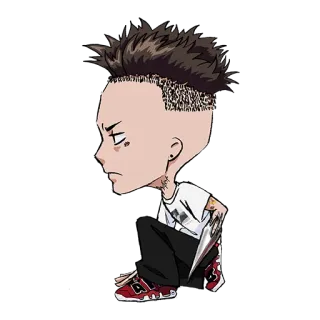 🖋 Anime, Desenho animado, Faca, Afiado, Criminoso, Agressivo, Durão whatsapp sticker