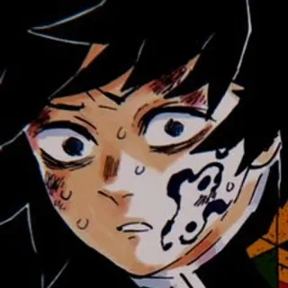 🎎 Giyu Tomioka Demon Slayer Anime, Demon Slayer, Giyu Tomioka, Manga, Ferito, Stanco telegram sticker