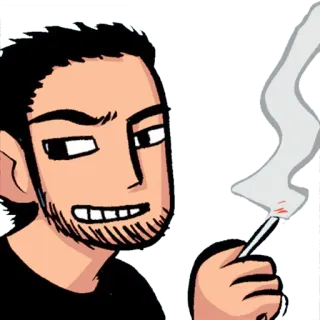 😬 Scott Pilgrim Scott Pilgrim vs. the World scott pilgrim, scott, pilgrim, comic book, indie telegram sticker