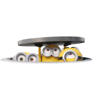😊 Minions Despicable Me Minions, Cartoon, lustig, Figuren, Film, Ich Einfach Unverbesserlich, gelb, Augen telegram sticker