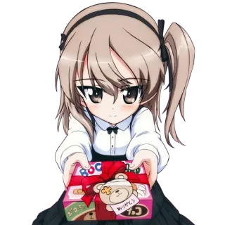❤ ありがとう Anime, Mädchen, Geschenk, Präsent, Süß whatsapp sticker