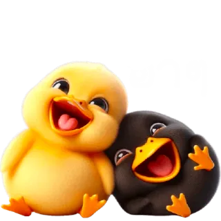 🤣 อาตๆ patito, lindo, dibujos animados, animales telegram sticker