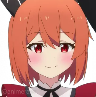 😃 @animerawx anime, cartoon, red hair, female telegram sticker
