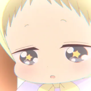 🥺 Аниме, Малыш, Ребенок, Милый, Звезды, Глаза telegram sticker