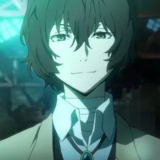 🍩 Osamu Dazai Bungou Stray Dogs Anime, Dazai, Bungou Stray Dogs, Osamu Dazai, Kartun, Fiksi telegram sticker
