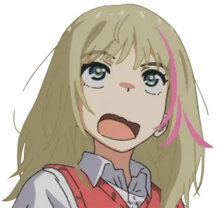 🥚 Anime, Mädchen, Cartoon, Charakter, Animation, blonde Haare telegram sticker