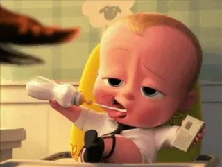 🍼 The Boss Baby Boss Baby, Baby, Cartoon, Animiert, Figur whatsapp sticker