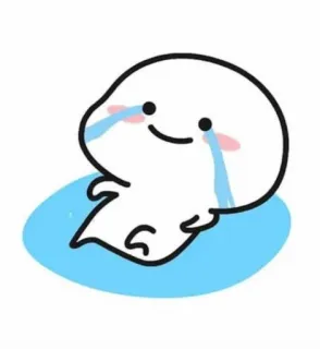 😭 fofo, emoji, chorando, triste, desenho animado telegram sticker