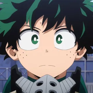 🥦 Izuku Midoriya My Hero Academia anime, My Hero Academia, Izuku Midoriya, Deku, manga, hero, cartoon telegram sticker