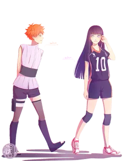 🚶 Hinata Shoyo Haikyuu 애니메이션, 하이큐, 히나타, 배구, 스포츠 telegram sticker
