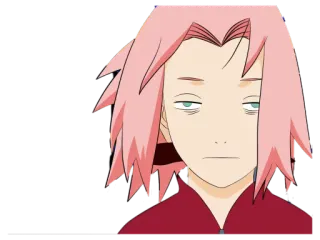 😑 Sakura Naruto Сакура Харуно, Аниме, Манга, Наруто, уставший, скучно, Мультфильм telegram sticker