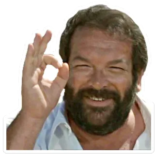 👌 Bud Spencer ator, italiano, ok, filme, comédia telegram sticker