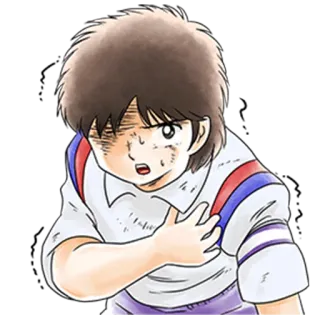 😵 Anime, Manga, Triste, Esaurito, Calcio, Ragazzo telegram sticker