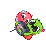 📸 サボテン, ピンク, 植物, カメラ, 幸せ, 漫画 whatsapp sticker