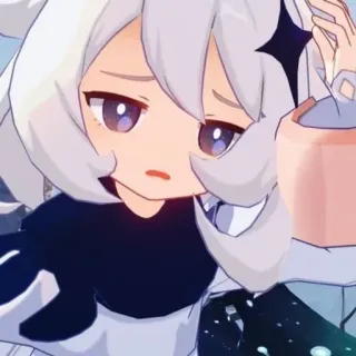 😔 Paimon Genshin Impact anime, paimon, genshin impact, video game, cute, character telegram sticker