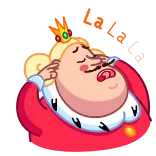 🙉 raja, mahkota, kartun, karakter, kerajaan telegram sticker