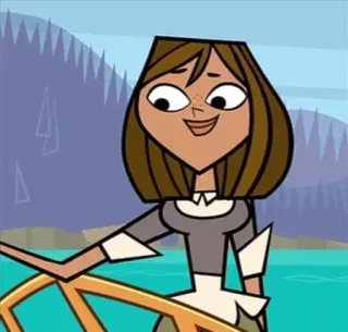 😊 Courtney Total Drama мультфильм, анимированный, персонаж, Кортни, Total Drama telegram sticker
